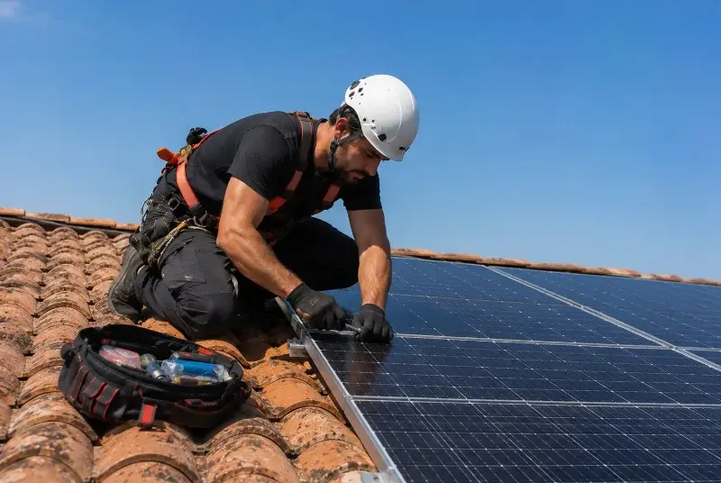 Maintenance et monitoring de panneaux solaires à Saint-Vulbas